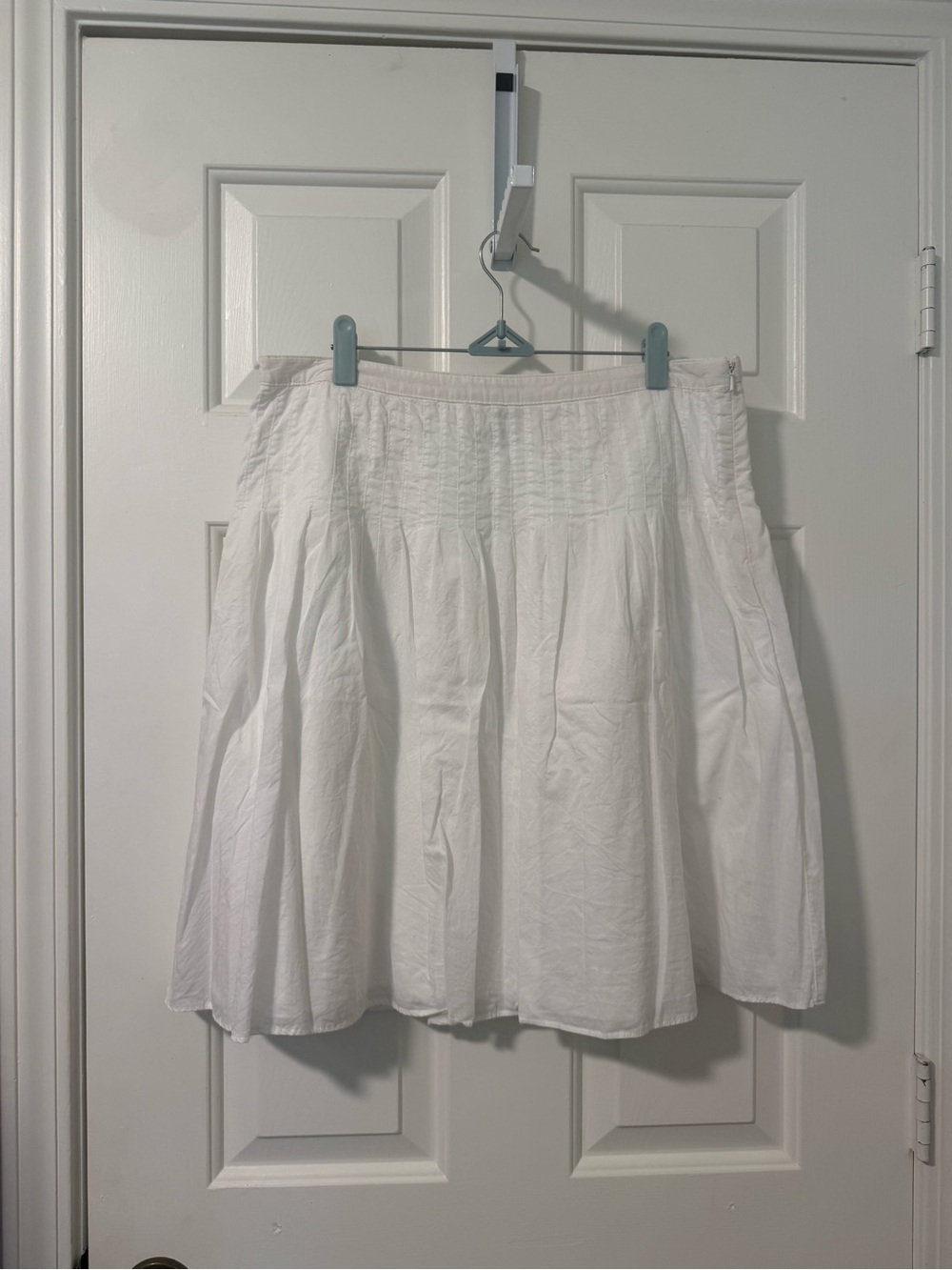 Bass White A-Line Cotton Skirt
